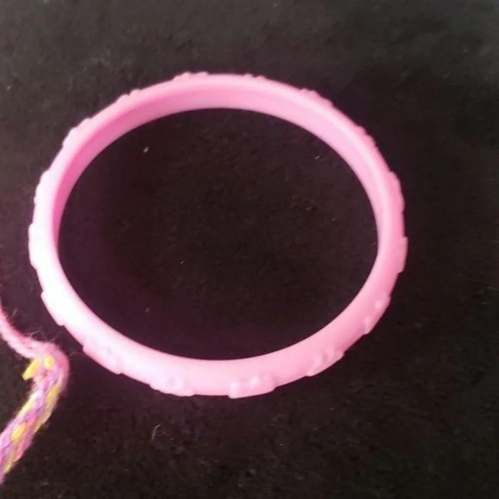 Hello Kitty Braided‎ and Rubber Pink Bracelets